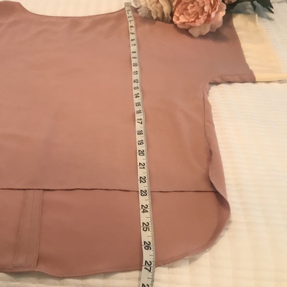 Zara Blush Pink and Cream Top Size Small - Picture 10 of 11